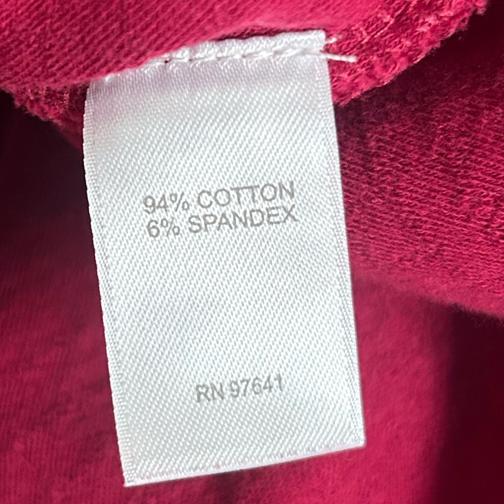 PURE JILL Red Quilted Knit Crew Pullover Long Sleeve Top Relaxed Comfort Size XL - Picture 13 of 15